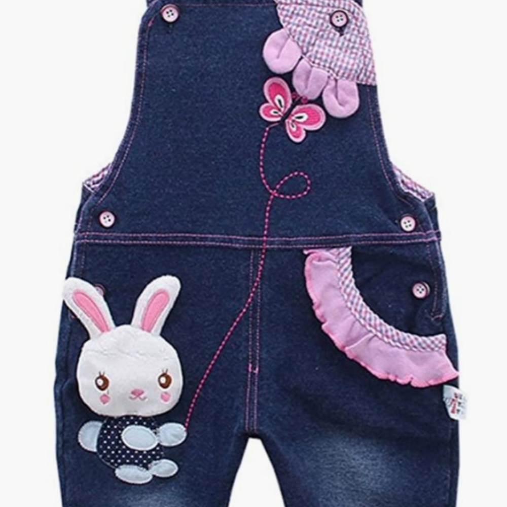 Toddler dark blue denim overalls